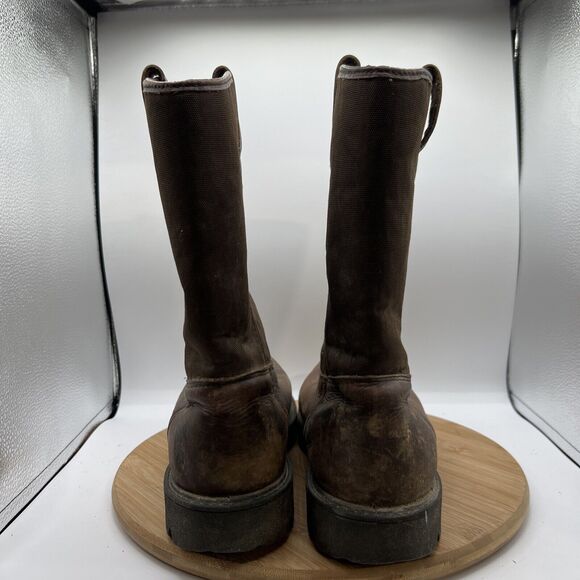 Georgia Men’s Size 9 W Wide Waterproof Steel Toe 11" Work Boots-Wellington Brown - Picture 4 of 9